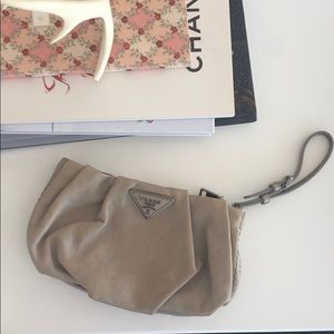 Prada clutch.